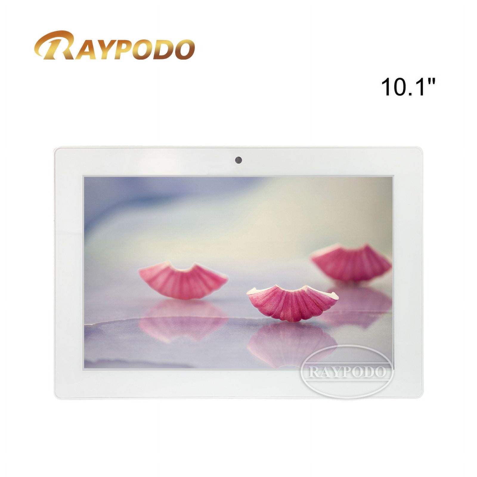 Raypodo 10.1" Android Digital Signage Tablet with Google Play, Wall Mount, and Touch Screen for Commercial Use