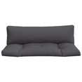 thumbnail image 2 of vidaXL Coussins de Palette 2 Pcs Tissu Anthracite, 2 of 5