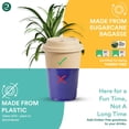 thumbnail image 3 of ECO SOUL 100 Pack 16 oz Disposable Coffee Cups with Lids Eco-Friendly, Biodegradable, Compostable, Leak-free & Sturdy To Go Hot D, 3 of 9