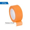 thumbnail image 3 of Uxcell 3Pcs 1 inch Wide 14 Yards Orange Masking Tape Painters Tape Rolls for Home Office, 3 of 7
