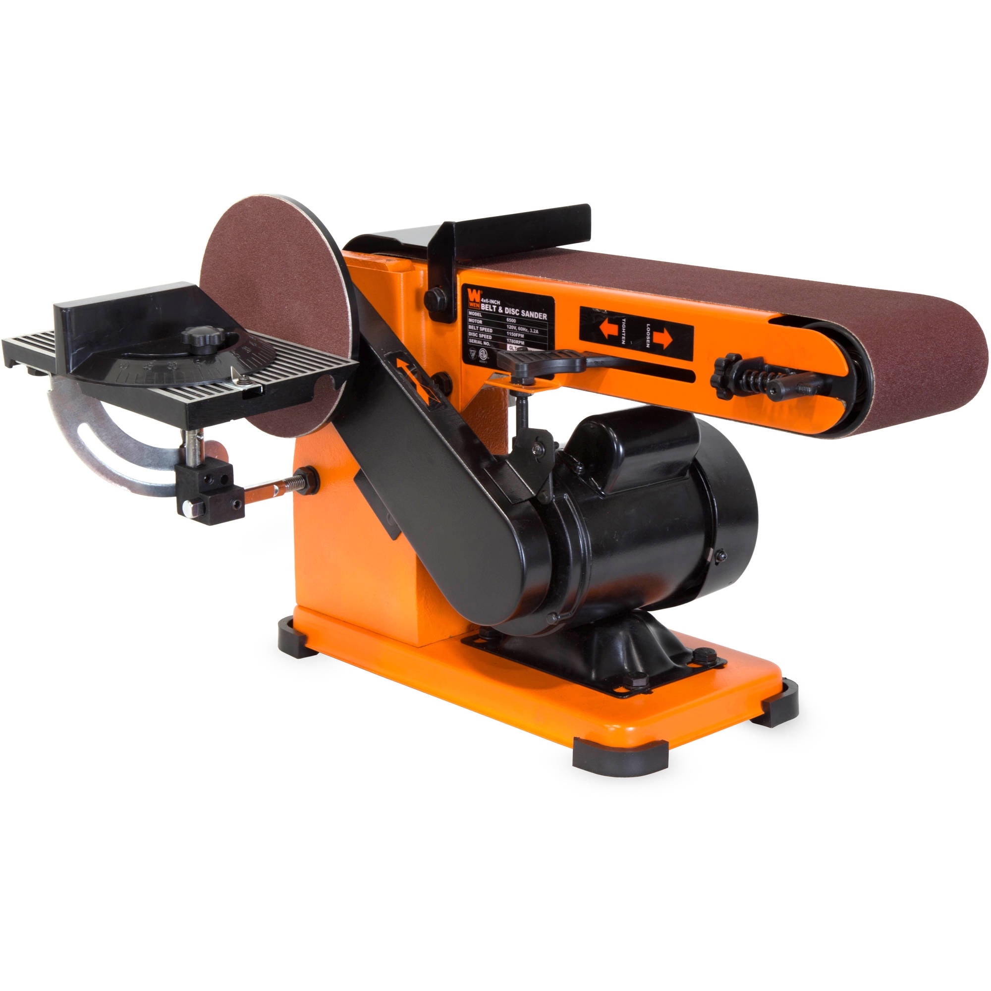 WEN 4" x 36" Belt and 6" Disc Sander with Steel Base by WEN