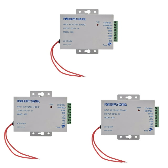 3X K80 Door Access System Electric Supply Control DC 12V 3A Miniature /Electric Lock