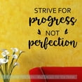 thumbnail image 4 of Wall Art Quotes Decal Progress Not Perfection Inspirational School Stickers 23x20-Inch Black, 4 of 6