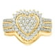 thumbnail image 4 of Fiudx Anillo de Oro, Elegante Joya de Boda de Aleación, Diseño Moderno de Dos Piezas, Material Duradero y Calidad, Regalo para Damas, Accesorio Nupcial Perfecto, Empaquetado En Opp., 4 of 6
