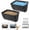 2 Pack Black, variant on Chicken Feeder Waterer,Hanging Goat Feeders,5 Quart*3 Pack,Feeder Trough for Sheep Duck Poultry Dog, Fence Feeder Trough Livestock Feeding Container, Chicken Coop Accessories,Black