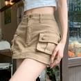 thumbnail image 2 of Sngxgn Women's Elastic Waist Stretch Bodycon Midi Pencil Skirt(Khaki,L), 2 of 9