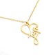 thumbnail image 1 of Collar de Cruz de corazón de fe religiosa para hombres y mujeres, joyería inspiradora cristiana de acero inoxidable, regalo, 1 of 3
