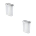 thumbnail image 4 of Yuarrent PP Transparencia e higiene combinadas El tanque de almacenamiento perfecto para su cocina Caja divisoria de almacenamiento transparente gris 2Conjunto, 4 of 6