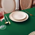 thumbnail image 3 of MEANMOY Green 210 GSM Water & Stain Resistant Rectangle Tablecloth for 3 Foot Table - Solid 52 x 70 Inch Rectangular Table Cloth Wrinkle Free Washable Polyester Fabric for Wedding, Party, Banquet, 3 of 8