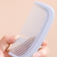 thumbnail image 4 of Ikohbadg Small Cute Hair Comb Mini Hair Comb Cute Macaron Comb for Girls Soft Silicone Gentle on Scalp, Portable Hair Comb for Long Hair Purple Design Easy Grip, Ergonomic Hair Comb for Kids Travel, 4 of 9