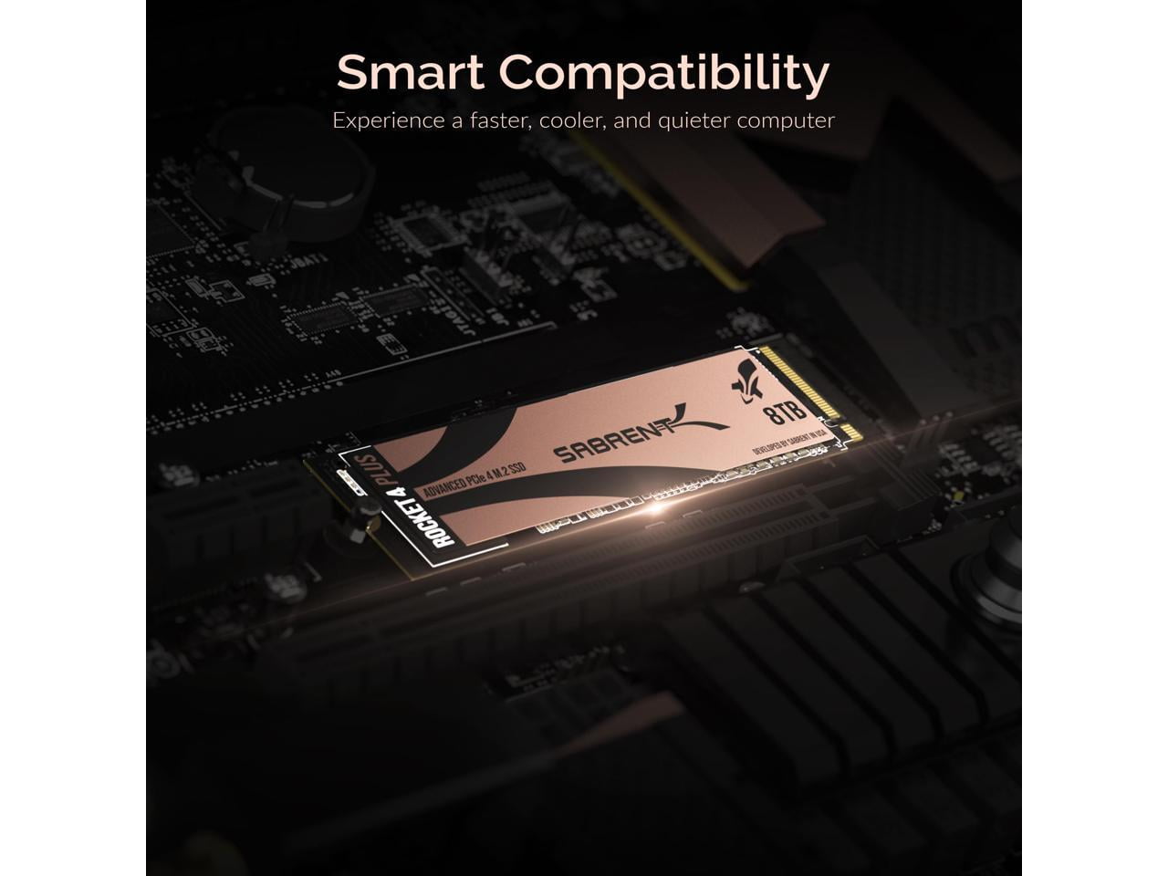 SABRENT 8TB Rocket 4 Plus NVMe Gen4 PCIe SSD, M.2 Internal