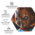 thumbnail image 4 of Saiise 4 Pcs Leather Coasters for Drinks Coaster Sets Drink Table Cup Coasters for Living Room Kitchen Coffee Decor,Chucky, 4 of 8
