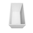 thumbnail image 4 of Hannah 59 Inch Freestanding Bathtub in White with Shiny White Drain and Overflow Trim, 4 of 5