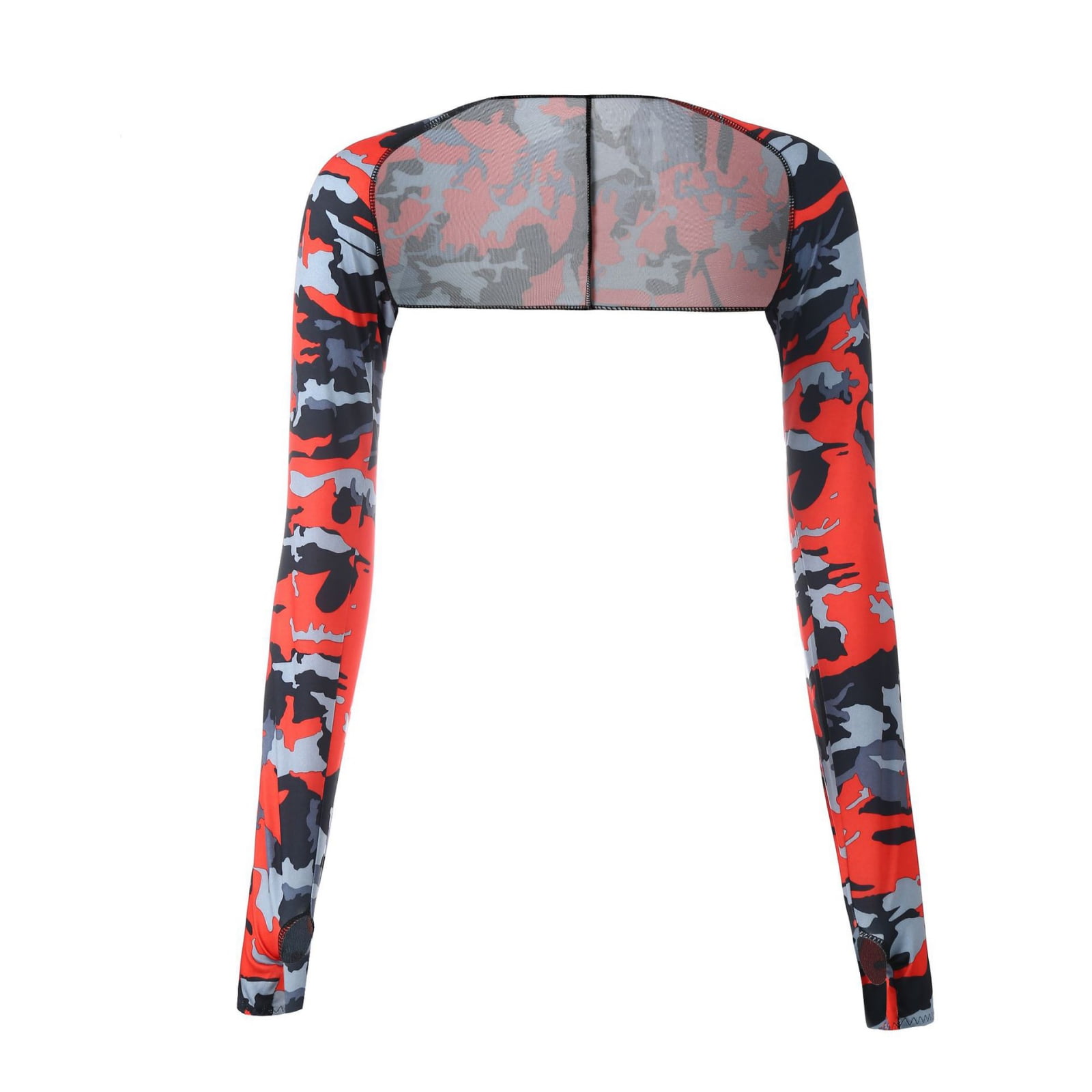 Women Cooling Shawl Arm Sleeves Sun Protection with Finger Hole Anti UV