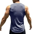thumbnail image 4 of YUGYXL Cami Tank Basic Workout Gym Running Vest for Mens Fall Summer Crew Neck Top Vests Mens Trendy Y2K Gray L, 4 of 4