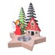 thumbnail image 1 of Decoración navideña Nuevo candelabro de madera para Navidad Adorno de mesa Suministros navideños de Papá Noel, 1 of 8