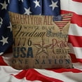 thumbnail image 5 of kareou Set of 4 Independence Day Pillow Covers 18 X 18 Inch Patriotic Throw Pillow Covers Memorial Day Flag Printed Cushion Covers 4th of July Decor Vintage Retro Design, 5 of 6