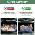 thumbnail image 3 of Collapsible Car Trunk Organizer with Handles 600D Oxford for Car Kitchen and Home Storage, Hydrangea 13× 10.2×10.8inch, 3 of 6