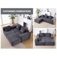 thumbnail image 2 of Fabric Modular Sofa Set with Deep Seating / Ideal for Family Gatherings, 2 of 5