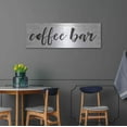 thumbnail image 4 of Luxe Metal Art 'Coffee Bar on White' by lettered & lined, Metal Wall Art, 48"x16", 4 of 9