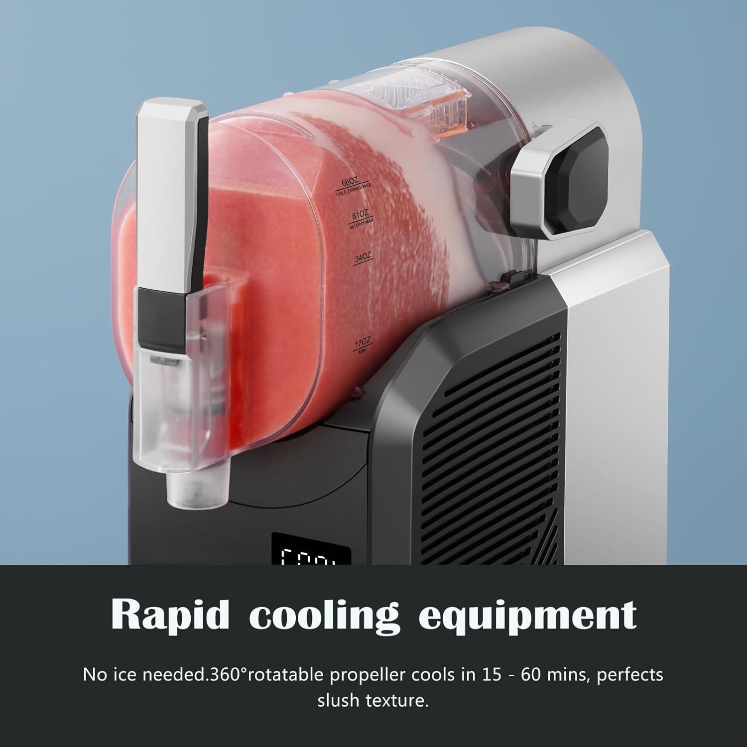 Slushie Machine,Slushy Machine for Home,6 Preset Programs,Auto Cleaning,No Ice Needed, Frozen Drink Maker for Milk Shakes,Frappe,Margarita Smoothie,Slush,and more