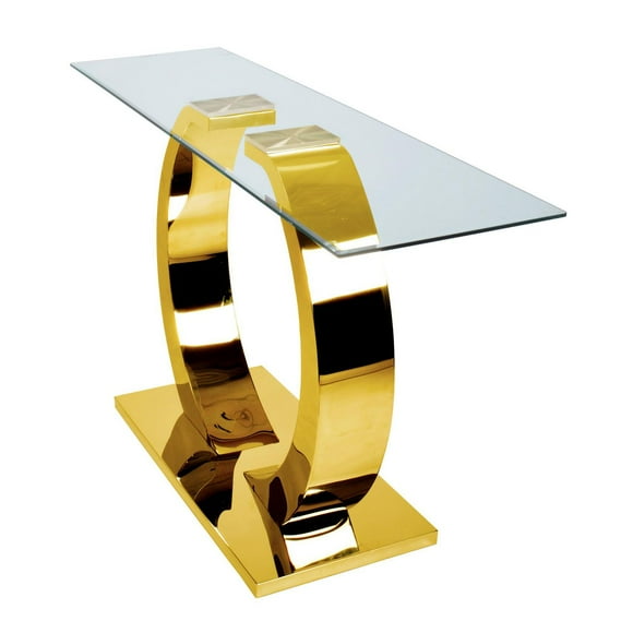 Canadian Logan Console Table Gold