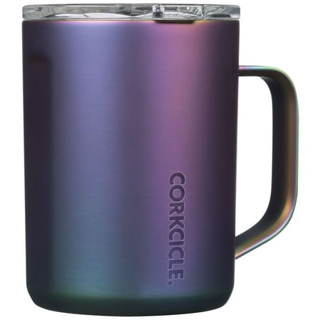 Corkcicle Triple Insulated Coffee Mug with Lid and Handle Dragonfly 16 oz – Stainless Steel Travel Mug Keeps Beverages Hot for 3+ Hours – Non-Slip Easy-Grip Spill-Resistant Tumbler