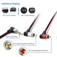 thumbnail image 4 of 3.5mm to Male RCA Adapter Double Elbow HD RCA Conversion Cable for VCR DVD Player TV Camcorder, 4 of 4