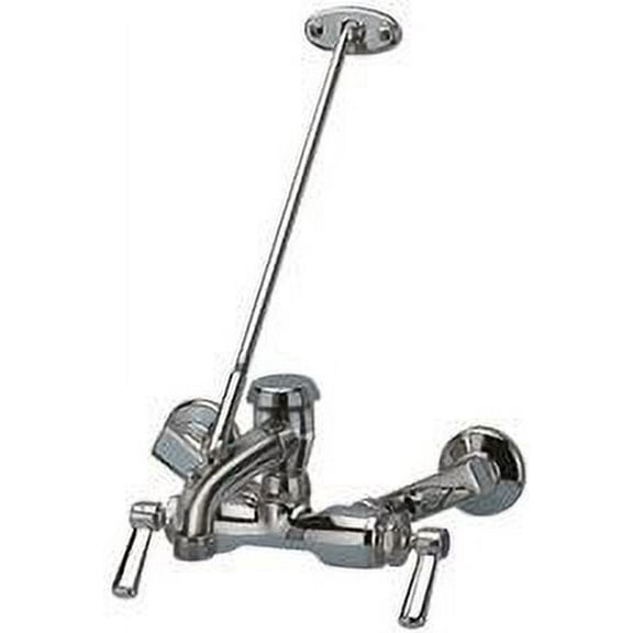 Zurn Service Sink Faucet, 6 In. Vacuum Breaker Spout, Lever Handles, Lead Free