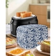 thumbnail image 4 of Blue Mushrooms Toaster Cover 2 Slice, Small Kitchen Appliance Covers, Retro Thanksgiving Country Plants Toaster Oven Cover with Loop, Bread Machine Cover Polyester Dust Cover Protection, 4 of 4