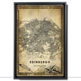 thumbnail image 2 of Edinburgh Vintage Map Prints Canvas, Scotland Map Art Canvas, Canvas, Edinburgh Map City style Watercolor art Canvas, 2 of 6