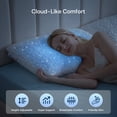 thumbnail image 4 of MARNUR Adjustable Shredded Memory Foam Pillows Queen Size, Cooling Pillow with Extra Foam, Dual-Sided Breathable Cover, All Seasons, 2-pack, 4 of 11