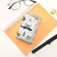 thumbnail image 7 of JIALIOU Nylon Trifold Card Wallet with ID Window Zipper Pocket for Men Women Teen Hand Drawn Car Helicopter, 7 of 7