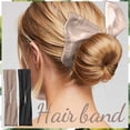 thumbnail image 1 of Fiudx Ofertas de la semana Diadema de flores de donut estampada coreana de pelofrances ligero 2 piezas, 1 of 2