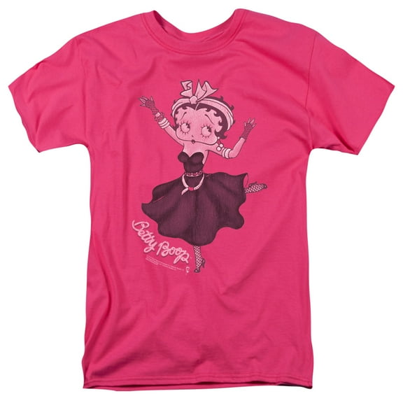 Betty Boop Gypsy Betty S/S Adult 18/1 T-Shirt Hot Pink