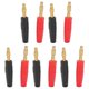 thumbnail image 1 of 5pcs U17 4mm Gold Plated Flame Retardant Banana Plugs Electrical Testing Accessories, 1 of 1