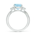 thumbnail image 2 of Angara Natural 1.95 Ct. Aquamarine with Diamond Solitaire Ring in 14K White Gold for Women (Ring Size: 3.5), 2 of 9