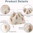 thumbnail image 4 of Quilted Cotton Drawstring Makeup Bag with Canvas Lining,Soft Cosmetic Bag  Coquette Aesthetic Cute Travel Toiletry Bag,Drawstring Gift Bag for Women and Girls, 4 of 6