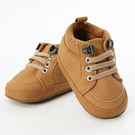 

〖Roliyen〗Toddler Shoes Boys First Fashion Shoes Baby Kid Walkers Girl Solid Cross-Tied Toddler Baby Shoes