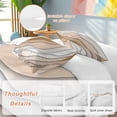 thumbnail image 2 of 3 Piece Beige Ombre Duvet Cover Set California King,Microfiber Comforter/Quilt Cover with Corner Ties and 2 Pillowcases,Modern Geometric Abstract Aesthetic Cream Soft Bedding with Zipper Closure, 2 of 8