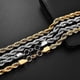 thumbnail image 4 of Collar de cadena de cuerda de 2 mm a 7 mm, acero inoxidable, resistente al agua, joyería para hombres y mujeres, regalo, color dorado y plateado, tamaño 50 cm, 4 of 5