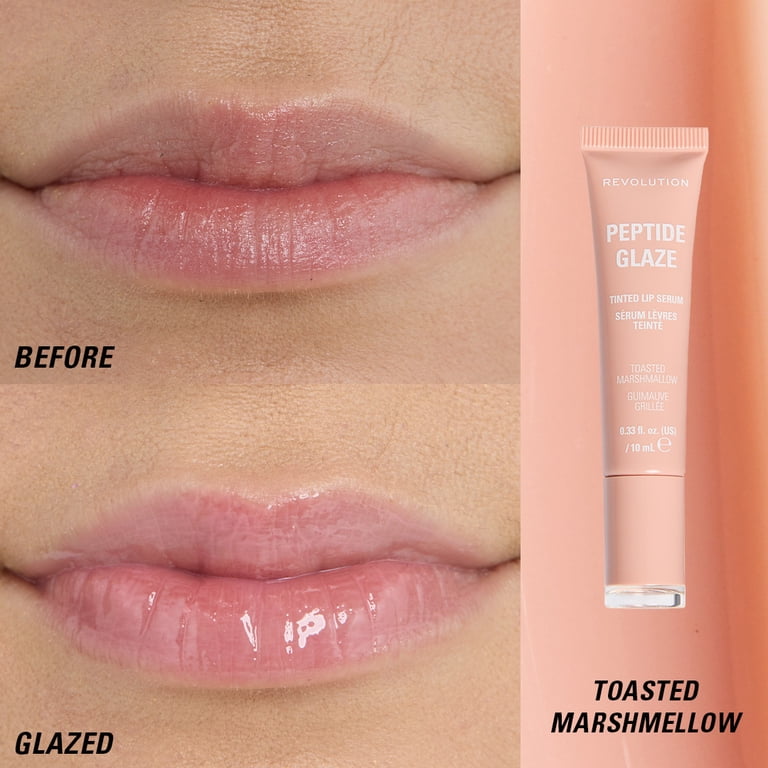 Revolution Peptide Glaze Tinted Lip Serum Toasted Marshmallow