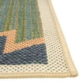 thumbnail image 6 of Unique Loom Baja Outdoor Collection Area Rug - Cabo (3' 11" x 5' 11" Rectangle Green/Navy Blue), 6 of 7