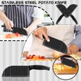 thumbnail image 1 of Huayishang Cutter Stainless Steel Wave Cutter Potato Cutter For Potatoes Crinkles Vegetable Blade, 1 of 9