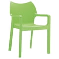 thumbnail image 1 of Compamia Diva Chaise d'Extérieur en Résine pour Salle à Manger de Patio avec Accoudoirs, Vert Tropical, 1 of 13
