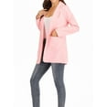 thumbnail image 4 of Women Casual Long Sleeve Blazer Open Front Lapel Work Office Jacket Suit,Cardigan Jacket Blazer for Petite Women Teen Girls with Pockets, Business Casual Boyfriend Blazer XS-XL Pink, 4 of 7