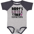 thumbnail image 3 of Inktastic Daddy's Little Tax Deduction Pink Hearts Boys or Girls Baby Bodysuit, 3 of 5