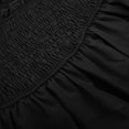 thumbnail image 4 of Women's High Waist Ruffle Mini Skirt Cute Tiered Short Skirt with Shorts Smocked Ruffle Skirt Athletic Skirt Black S, 4 of 5