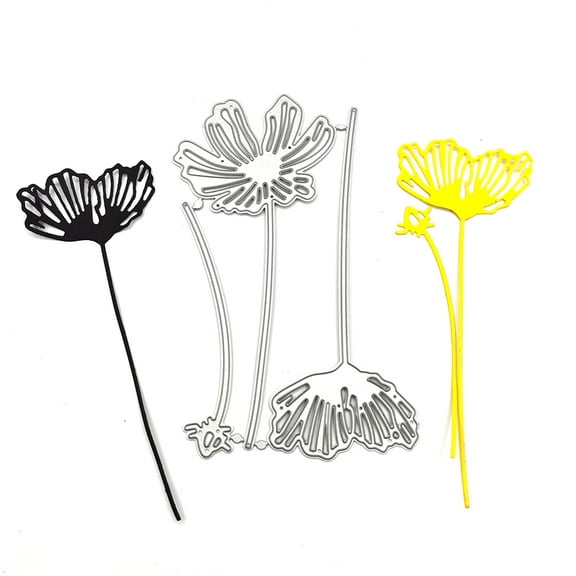 LZBRDY 1 Set Flower Embossing Metal Cutting Dies for Card Making Scrapbooking Birthday Thanksgiving Christmas Valentine's Day Craft Die Cuts Album Decor Dies