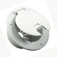 thumbnail image 2 of Jr Products 541 2 A Polar White Deluxe Round Electric Cable Hatch With Back, 2 of 4